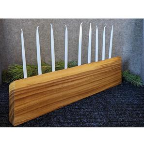 Candelabro de madera personalizado al por mayor para decoración navideña, centro de mesa de boda, candelabro, Decoración de mesa para el hogar - Product Image 1