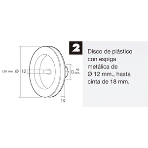 Persiana in Plastica con Gancio Metallico 120x40 mm Nastro da 18 mm. - Product Image 6