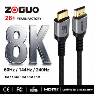 Câble HDMI 2.1 8K 48 Gbps Ultra Haute Vitesse 8K/60Hz 4K/120Hz 144Hz Cordon Vidéo Tressé - Product Image 1