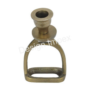 แท่นวางเทียนแบบเดี่ยวทำจากอลูมิเนียมหล่อสไตล์รองเท้าม้า - Product Image 6