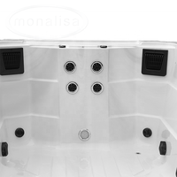 Bassin de natation Piscines en fibre de verre Spa de nage sans fin Mini piscine hors sol