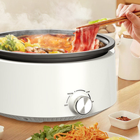 Base amovible, bouton antiadhésif, 3 niveaux de puissance réglables, cuiseur à fondue détachable 4L, 1500W