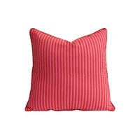 Housses de coussin tissées rayées vintage style bohème floral pour festival, 100 % coton, imprimées à la main, avec passepoil, couleurs personnalisables