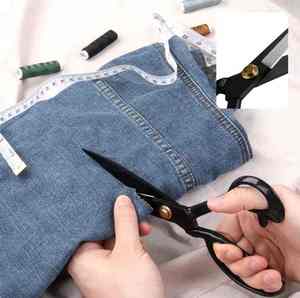 Ciseaux de couture de tailleur en acier inoxydable enduit de couleur noire en gros Ciseaux de tissu professionnels Ciseaux de tailleur pointus pour la couture - Product Image 6