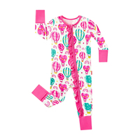 Pyjamas en bambou pour bébés, Combinaison bébé à fermeture éclair bidirectionnelle, Vêtements durables pour bébés, Body pour enfants, Pyjamas en bambou personnalisés