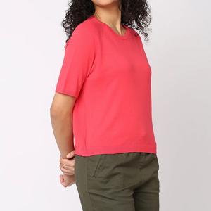 Camisetas de manga corta para mujer, nueva moda, diseño personalizado, camisetas de gran venta para mujer de Bangladesh - Product Image 3