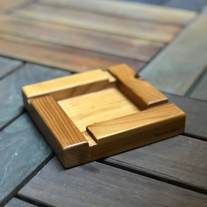 Cenicero de madera rústico decorativo hecho a mano con madera maciza que ofrece durabilidad y estilo de larga duración - Product Image 1