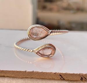 มอร์กาไนท์925คริสตัลสเตอร์ลิงกำไลเงินปรับได้ของขวัญกำไลเงินดีไซน์เฉพาะสำหรับผู้หญิง - Product Image 5