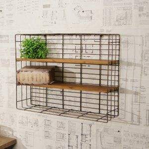 Ensemble de supports muraux pliables en fer fait à la main, étagères doubles et triples fonctionnelles pour la décoration intérieure, rangement peu encombrant pour les petits objets - Product Image 3