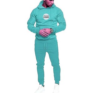Wholesale Premium 100 Cotton Drop Shoulder Hoodie And Jogger Pants 2 Piece Tracksuit Set - Product Image 5