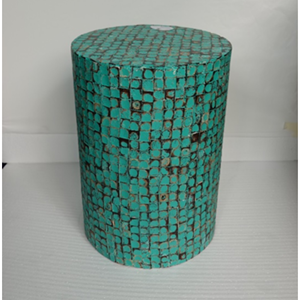 Pouf ottoman réglable en incrustation d'os fait à la main unique Mobilier au design moderne pour la chambre à coucher et l'extérieur - Product Image 4