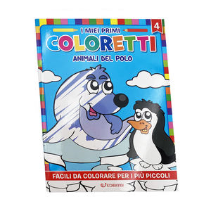 Livre d'activités de coloriage de poche de style Edicart, apprentissage éducatif coloré pour enfants, 12 articles, 16 pages, fabriqué en Italie - Product Image 1