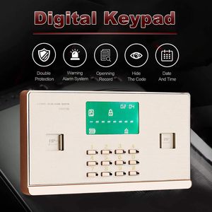Cassaforte domestica grande TIGERKING da 3,7 piedi cubi, acciaio resistente da 66 libbre, doppio allarme, chiusura con chiave e password, antifurto, nera - Product Image 3