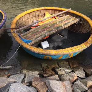 Coracle en bambou naturel pour décorer le siège de la maison 4 à 6 personnes - Product Image 1