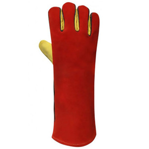 Venta al por mayor de guantes de soldadura por encargo guantes de trabajo de invierno con cuero de vaca dividida - Product Image 3