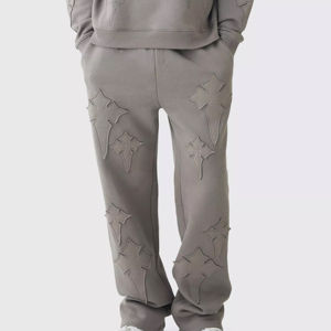 Vêtements de sport sur mesure de haute qualité de luxe en gros, taille plus, ensemble de jogging pour homme, survêtement évasé pour homme, service OEM personnalisé - Product Image 5