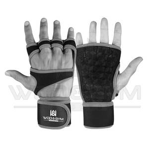 Vente en gros de gants de cross WOD en néoprène avec rembourrage en silicone solide pour hommes et femmes pour soutenir les poignets de l'haltérophilie en salle de sport - Product Image 1