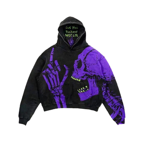 Venta al por mayor Ropa de hombre Ropa de calle Sudadera Fleece Hip Hop Unisex Oversized Hombres Sudaderas con capucha y sudaderas Impresión 3D - Product Image 4