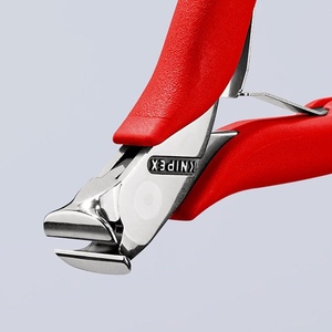 KNIPEX Electronics Front Cutter 115 mm Length Shape 1 Bevel No <b>Mirror</b> Polished with <b>Plastic</b> Coating for Craft Supplies - Product Image 5