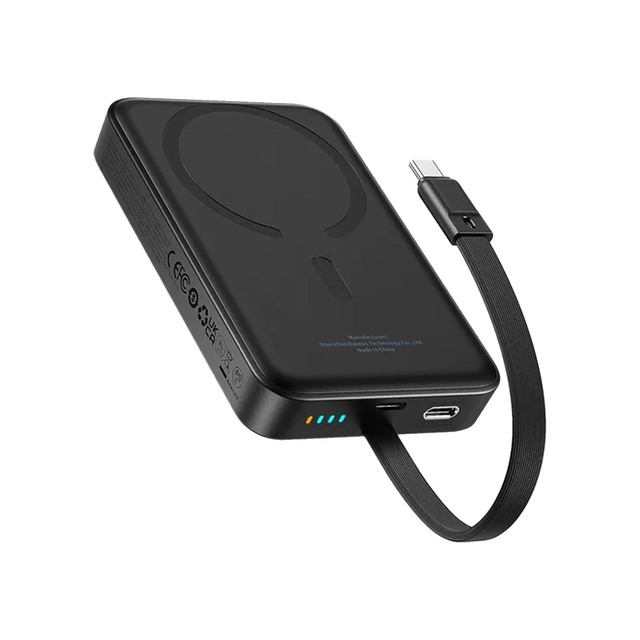 15000mAh Magnetic Power Bank with Mouse Pad LED Indicator & Safety Protection up to 20W