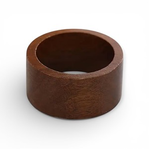 Ensemble d'anneaux de serviette en bois organique torsadé avec motif de grain sculpté pour une décoration de table artistique et luxueuse, unique - Product Image 5