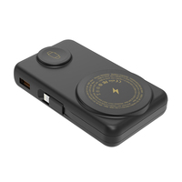 Cargador Inalámbrico Magnético 3 en 1 de 10000 mAh, PD22.5W QC18W, con Logotipo Personalizado LED, Cargador Rápido para Teléfono con Cable, Indicador de Batería y Soporte