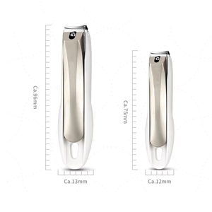 Coupe-ongles en acier inoxydable de haute qualité avec lime à ongles, outil professionnel de manucure et pédicure - Product Image 1
