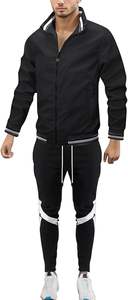 Vente de gros Streetwear décontracté personnalisé de haute qualité pour hommes: costume deux pièces avec veste, pantalon imprimé et design à 3 boutons - Product Image 4