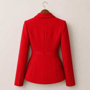 Blazer ajusté pour femme avec logo de sororité personnalisé, col à revers et poches avant - Product Image 4