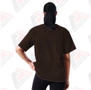 T-shirt confortable et à la mode avec appliques écologiques en denim d'été pour femmes élégantes - Product Image 6