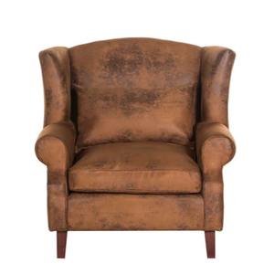 Fauteuil inclinable à dossier haut en tissu avec un design européen moderne et un cadre en bois par Nozti Exports - Product Image 1