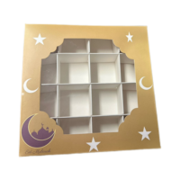 Boîtes d'emballage de biscuits de boulangerie écologiques personnalisées en gros diviseur de papier pour la restauration de gâteau Sushi impression de stratification de Matt