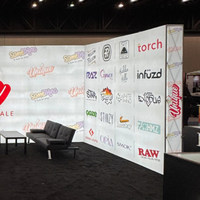Stand d'exposition modulaire personnalisé 20x30 pieds, stand d'exposition portable en tissu pour CES NAB HIMSS SEMA