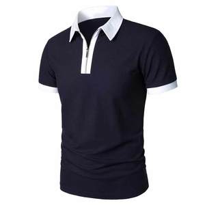 Vente en gros de polos de golf à sublimation allover polos pour hommes coupe extensible évacuation de l'humidité polyester et coton respirant grande taille - Product Image 1