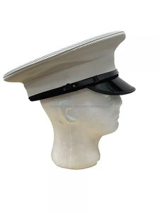 Casquette blanche uniforme de haute qualité avec insigne de lingot casquettes en gros Epeaked prix bon marché personnalisé à vendre - Product Image 5