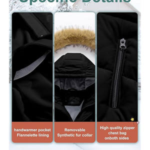 Veste matelassée courte pour femmes, tendance et moderne, tissu tissé respirant, coupe-vent, isolation thermique, pour l'hiver - Product Image 3