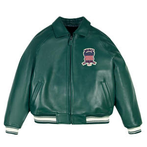 เสื้อแจ็คเก็ตหนังแท้ Avirex สำหรับผู้ชาย รุ่นพรีเมียม สำหรับฤดูหนาว กันลม กันน้ำ สีพื้น มีทุกขนาด ราคาดีที่สุด - Product Image 1