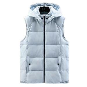 Chaleco acolchado de invierno de tela transpirable unisex para hombre, ropa exterior impermeable de estilo informal con decoración de botones y logotipo personalizado - Product Image 5