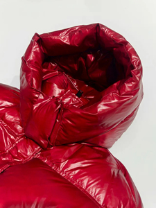 Manteaux courts d'hiver personnalisés Vestes en peluche pour femmes Veste matelassée à bulles d'hiver avec broderie ultra légère pour femmes - Product Image 4