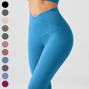 Fitness Gym Active Wear Pantalones de yoga acampanados de cintura alta Control de barriga Entrenamiento Gimnasio Yoga Leggings - Product Image 2