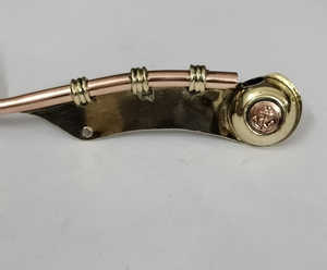 Náutico marítimo contramaestre silbato llamada tubo hecho a mano latón cobre Metal tubo para Camping senderismo hecho en La India - Product Image 5
