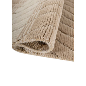 พรมขนสัตว์ถักมือลายเรขาคณิตนามธรรมทรงสี่เหลี่ยมผืนผ้า รุ่น Zuri Ivory สำหรับตกแต่งบ้าน สำหรับวัยรุ่น รุ่น AKWJ-1037(CS-02) - Product Image 2