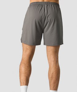 <b>Lightweight</b> Grey Mesh Workout <b>Shorts</b> for <b>Men</b> Designed with Zip Pockets Ultimate Comfort Breathable Stretchy Mesh <b>Shorts</b> - Product Image 2