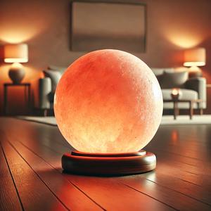 Lampes de sphère de sel de roche rose de l'Himalaya sculptées à la main en forme de cercle artisanal ajoutant de la chaleur et de l'amour à votre décoration intérieure - Product Image 1