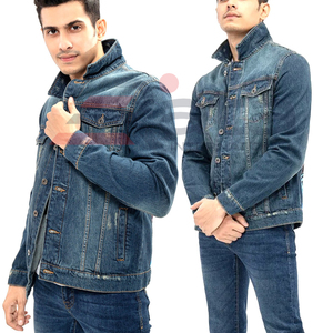 Veste en jean professionnelle de qualité supérieure, confortable, imperméable et respirante, avec col montant en toile, idéale pour l'hiver - Product Image 4