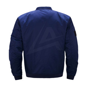 Solid Color Full Zipper Men Bomber <b>Jacket</b> Premium Quality <b>Light</b> <b>Weight</b> Bomber <b>Jacket</b> for Men - Product Image 2