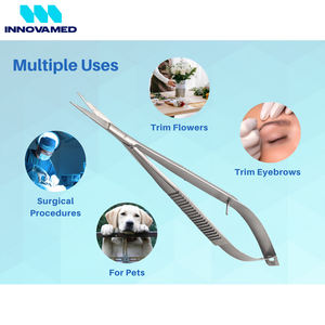 Ciseaux à cuticules micro-spring en acier inoxydable, soin des ongles, coupe des sourcils et des cils, élimination des peaux mortes, outil de manucure professionnel - Product Image 5