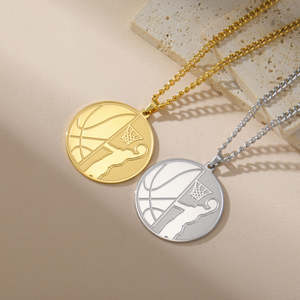 925 Silver <b>Basketball</b> Charm Pendant 14k Gold Plated Sports Soccer Amulet Pendant Jewelry <b>Gifts</b> for <b>Basketball</b> Fan Women Men - Product Image 3