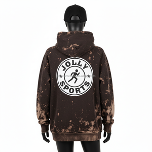 <b>Women</b> Sun Fade Hoodie GSM Cotton <b>Fleece</b> Sleeves Brown <b>Black</b> Tie Dye CustomLogo Screen Print Embroidery HeatTransfer Wash Hoodies - Product Image 2