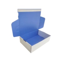 Boîte d'expédition en carton avec bande adhésive personnalisée, auto-scellante, pour courrier, avec gaufrage, matériaux recyclés, recyclable